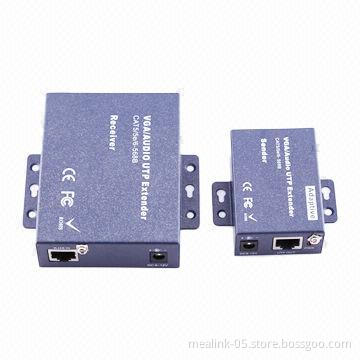 100M VGA Audio CAT5 Extender (Local Output, Adjustment Type)